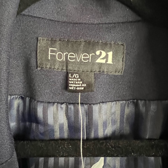 Forever 21 Navy Blue Blazer - Picture 2 of 6